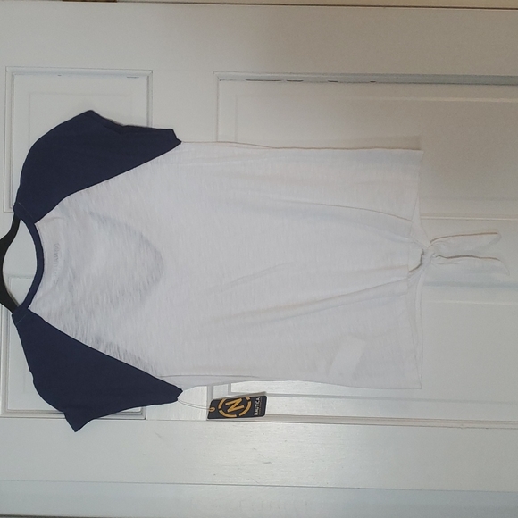 NWT nautica tie front t-shirt - Picture 5 of 5